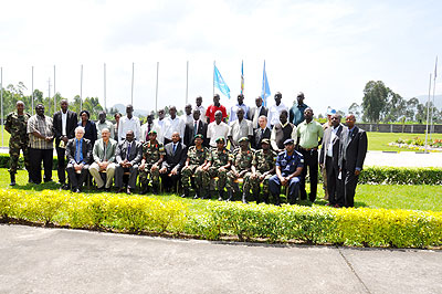 Some of the participants and trainers of the ongoing security course. The New Times/ Sam Nkurunziza.