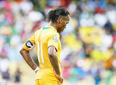 At the age of 34 Didier Drogba may never realise his dream of winning the African Cup of Nations. Net photo.