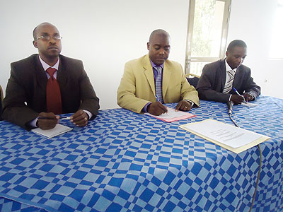 The researchers during the launch of the findings yesterday.  The New Times/ Courtesy