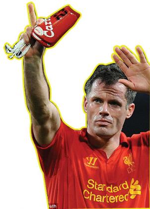 Liverpool's Jamie Carragher will hang up his boots at the end of the season. Net photo.