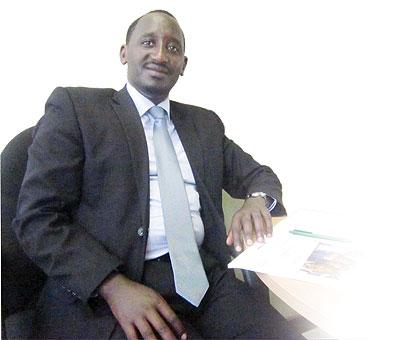 Ronald Nkusi during the interview at his office. The Sunday Times /  E. Kwibuka