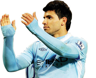 Manchester City could welcome back striker Sergio Aguero for Sunday's game. Net photo.