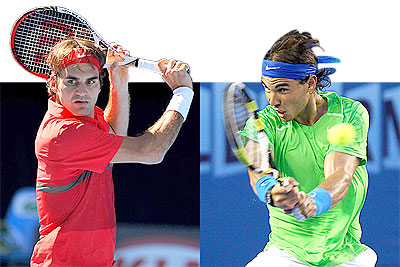 Rafael Nadal (right) and Roger Federer (left) have enjoyed a long-time rivarly. Net photo.