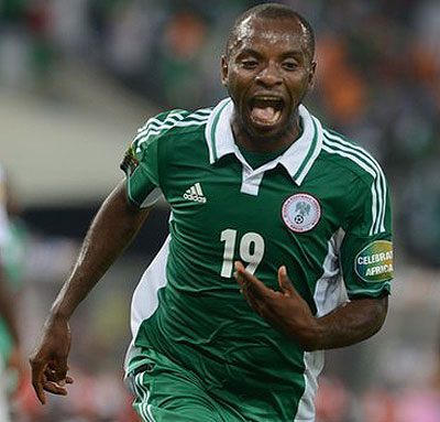 Sunday Mba scored Nigeria's winning goal against Burkina Faso in the final of Africa Cup of Nations. Net photo.