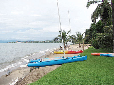 The shore of Lake Kivu. 