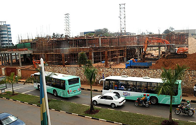 The ongoing construction of city hall in the City of Kigali. Observers argue that developments like these may halt if succession is not handled well. The New Times / File.  