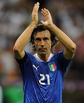 Andrea Pirlo, 34, has been capped 97 times for Italy.  Net photo