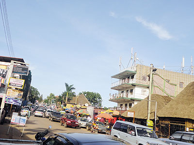 A busy street in Kabalagala. The place is known for its wild night exploits. Saturday Times/J.P. Bucyensenge