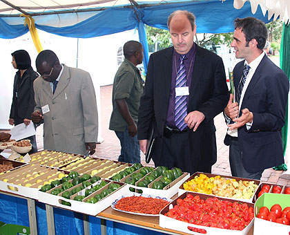 Agro-processors exhibit their products to potential investors in the past. The New Times/ File.