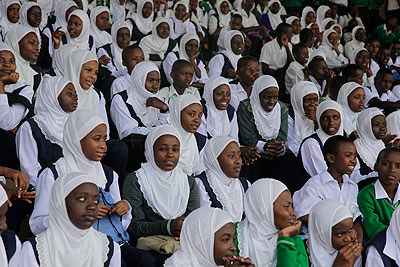  Students attend a past youth event in Nyambirambo Stadium. The New Times/ File.