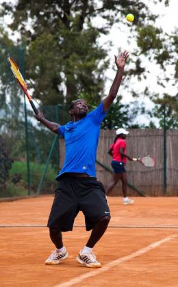 Rwanda's seed two Dieudonne Habiyambere was beaten straight sets 6-3, 6-3 by Namibia's Henco Serdyn on Day One.  The New Times / File.