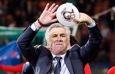 Carlo Ancelotti steered PSG to its first French league title since 1994. Net photo