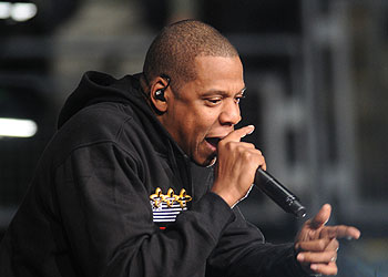 Jay-Z performs in one of his gigs. Net photo.