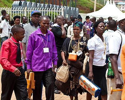 Some of the youth at last yearu2019s Youth Convention. The New Times/ File.