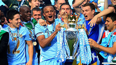 Manchester City won the Premier League trophy during the 2011/12 season. Net  photo.