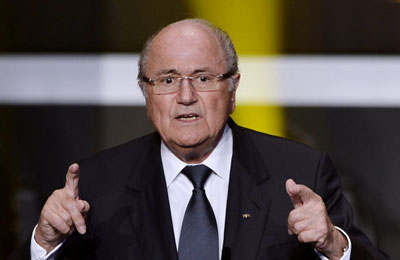 Sepp Blatter- Determined to tackle prejudice. Net photo.