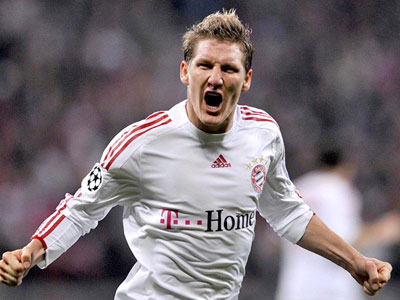 Bayern Munich vice-captain Bastian Schweinsteiger. Net photo.