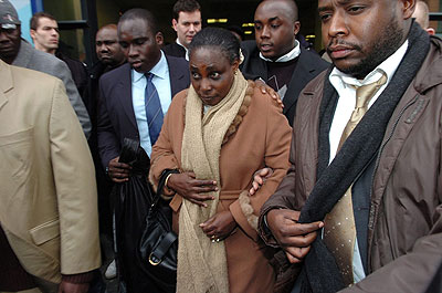 Agathe Kanziga Habyarimana (C) suffered a major setback in her asylum quest in France this week. The New Times / File. 