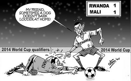 RWANDA picked up a 1-1 draw against Mali to dent the West African chances of qualifying to the second round of the 2014 World Cup qualifiers last night at the Bamako International Stadium.