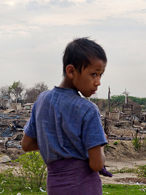 Violence last month left one person dead and saw a mosque and orphanage burned. Net photo.