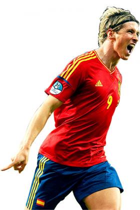 No Spanish striker, including Fernando Torres (above) is guaranteed first team football for their national team.   Net photo.