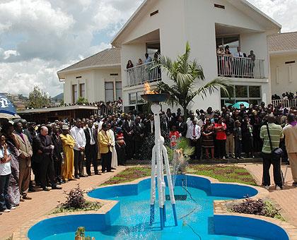 A gathering at Kigali Genocide Memorial; Sweden will spend $7million on a Peace Education Programme. The Sunday Times/ File.