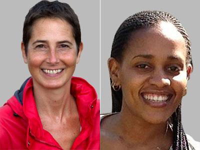 Helene Cyr (L) and Sheila Kyarisiima