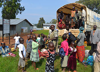 Returnees from DR Congo at the Nyagatare transit camp in Rusizi District. There are about 70,000 Rwandans refugees  mainly in the neighbouring countries but millions have already returned and reintegrated. The New Times/File