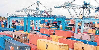 Cargo congestion is one of the reasons that causes delays at Mombasa port. The New Times / File photo