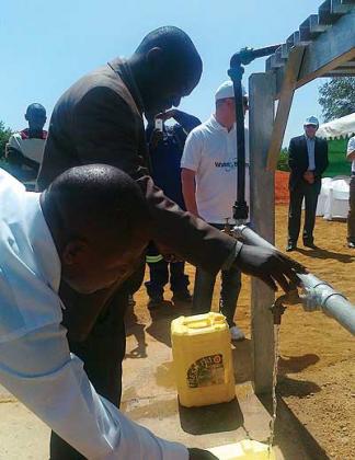 Bugesera district mayor Rwagaju launches a water pump that uses the technology at Rilima SS. The New Times /Peterson Tumwebaze