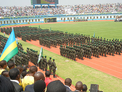 An army parade during one of the past Liberation Day celebrations. The New Times/File