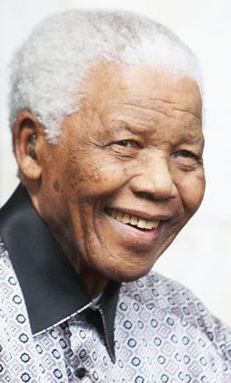 Former South African president Nelson Mandela