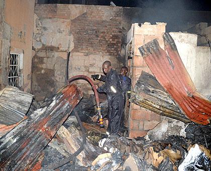 What remained of some of the stores. Sunday Times/John Mbanda