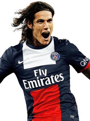 Edinson Cavani cost PSG u20ac64 million from Napoli in the fifth most expensive transfer in history. Net photo.