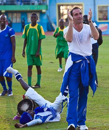 Didier Gomez became an instant hero for Rayon Sports' fans, who had not tasted league title success in eight years. Saturday Sport / File.