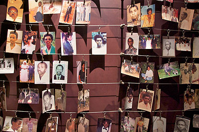 Photos of  some of the victims of the 1994 Genocide against the Tutsi at the Kigali Genocide Memorial Centre. The New  Times / File.