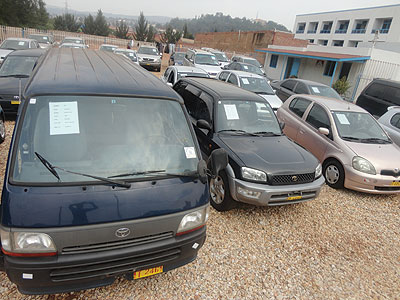 Car importers have expressed concern over a cash bond the KRA plans to impose on them. The New Times / P. Tumwebaze