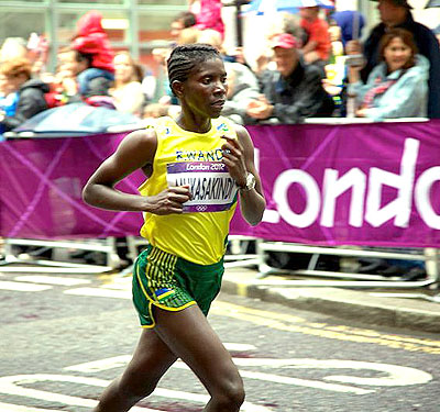 Claudette Mukasakindi will be seeking to win another gold medal in the women's 10.000meters in the Francophone Games. The New Times/Courtesy.