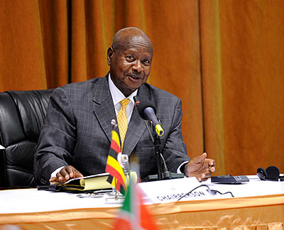 President Yoweri Museveni of Uganda and Chairman of ICGLR. The New  Times / File.