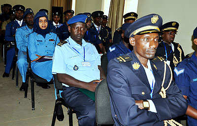 UNPOC participants during the official launch of the exercise.   The New Times/ courtesy