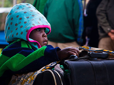 Some of the evictees from Tanzania on the Rwandan side of the border. The New Times/Timothy Kisambira