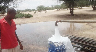 Test drilling confirmed there was water underneath Kenyau2019s northern arid region. Net photo