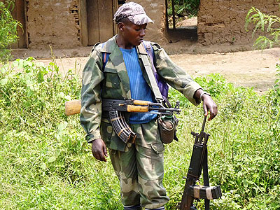 An FDLR militant in Eastern Congo. Net photo