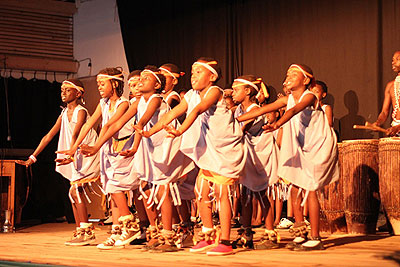 Young girls exhibit their dancing skills.