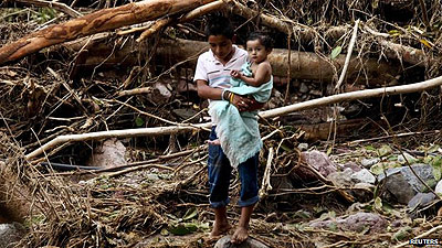 Many rural communities remain cut off, making it difficult to assess the overall damage. Net photo.