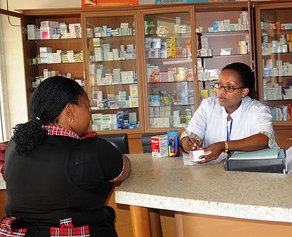 A pharmacist attends to a client. All practitioners will now be required to pass an exam set by the National Pharmacy Council before they can operate.  Saturday Times/File.