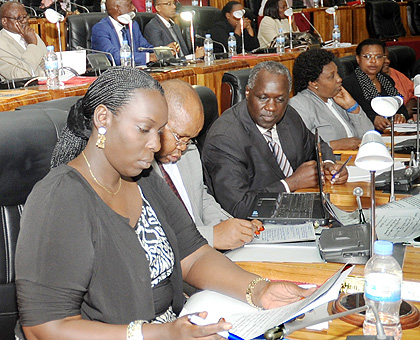 Legislators in a parliament sitting last year. The New Times/File