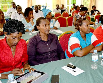 Parliamentarians from RPF at the workshop on leadership on Saturday. The Sunday Times/John Mbanda