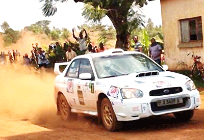 Valery Bukera and Nital Khetia (Subaru Impreza) won the Rally de Ngozi over the weekend.  Times Sport / Courtesy.