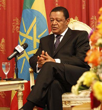  Mulatu Teshome, Ethiopia's newly elected President speaks during an exclusive interview with Xinhua in Addis Ababa, capital of Ethiopia, Oct. 30, 2013.  Xinhua/Michael Tewelde.